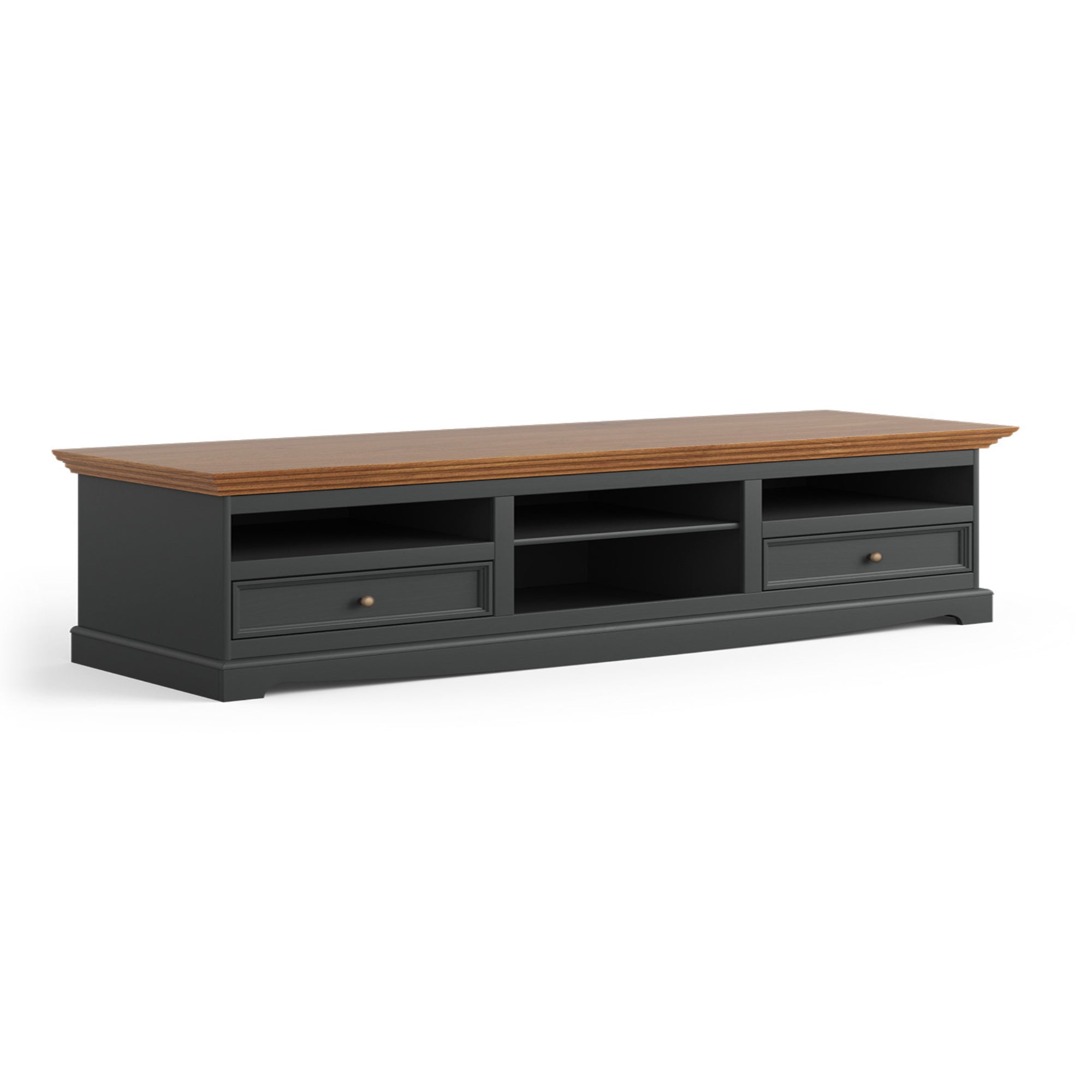 TV komoda Belluno 167x53,2 cm, material: masivna borovina