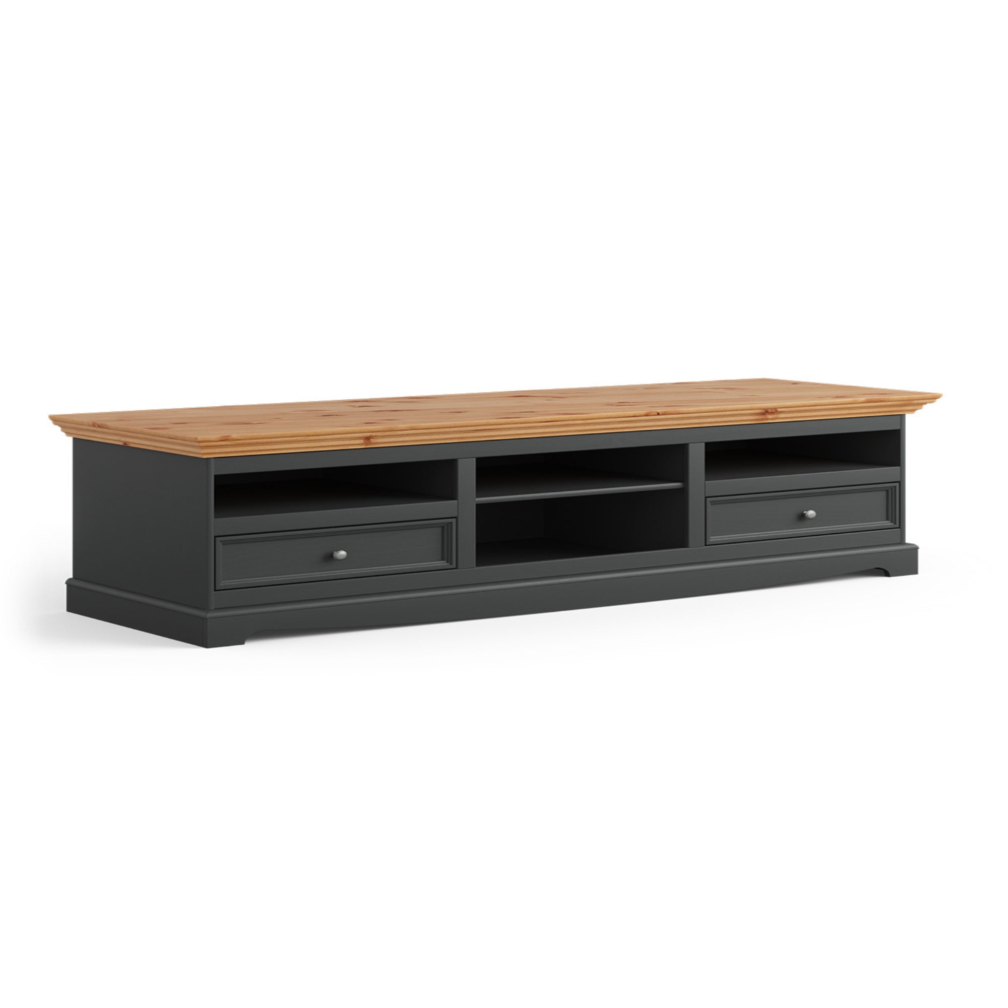 TV komoda Belluno 167x53,2 cm, material: masivna borovina