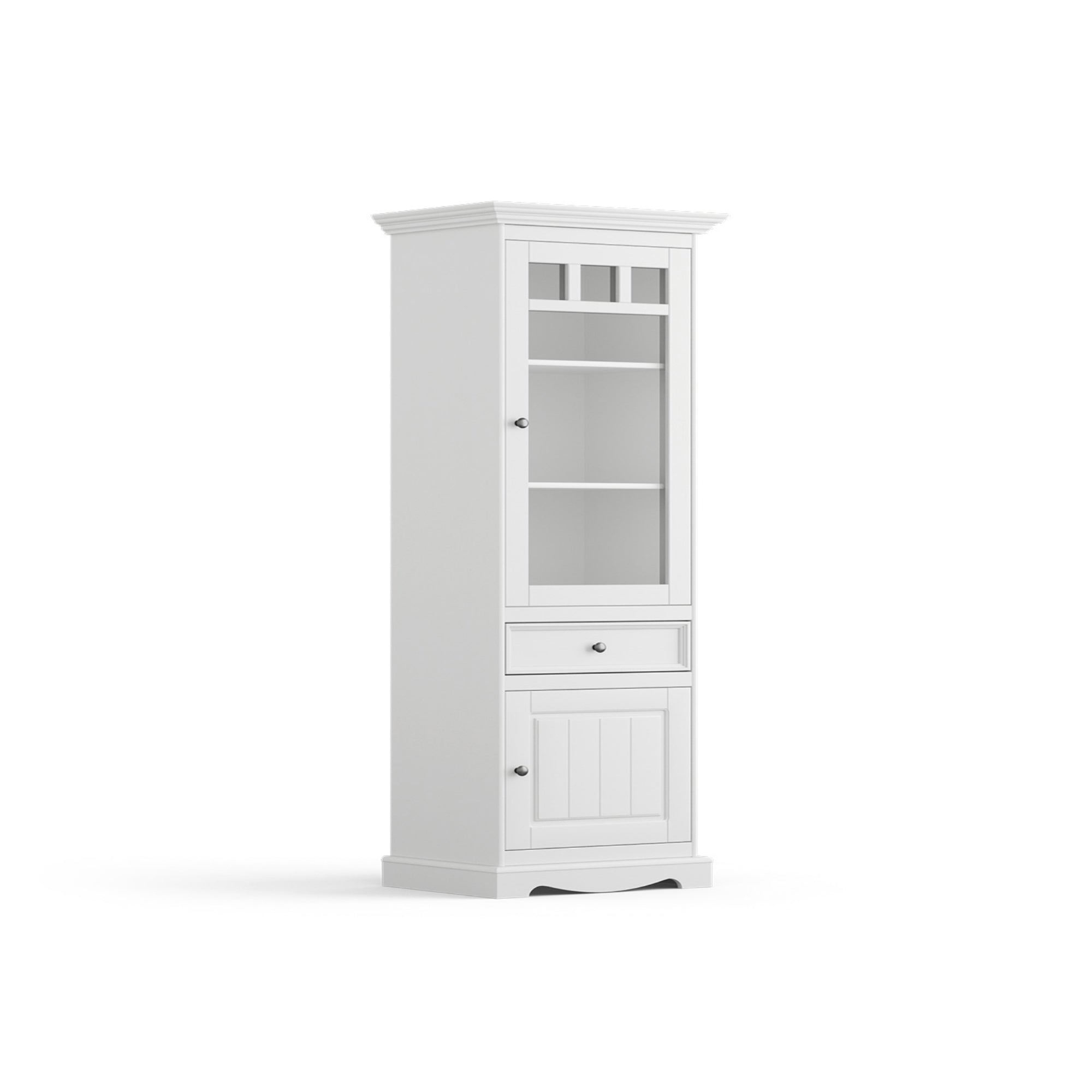 Vitrina Belluno 44x190 cm, material: masivna borovina