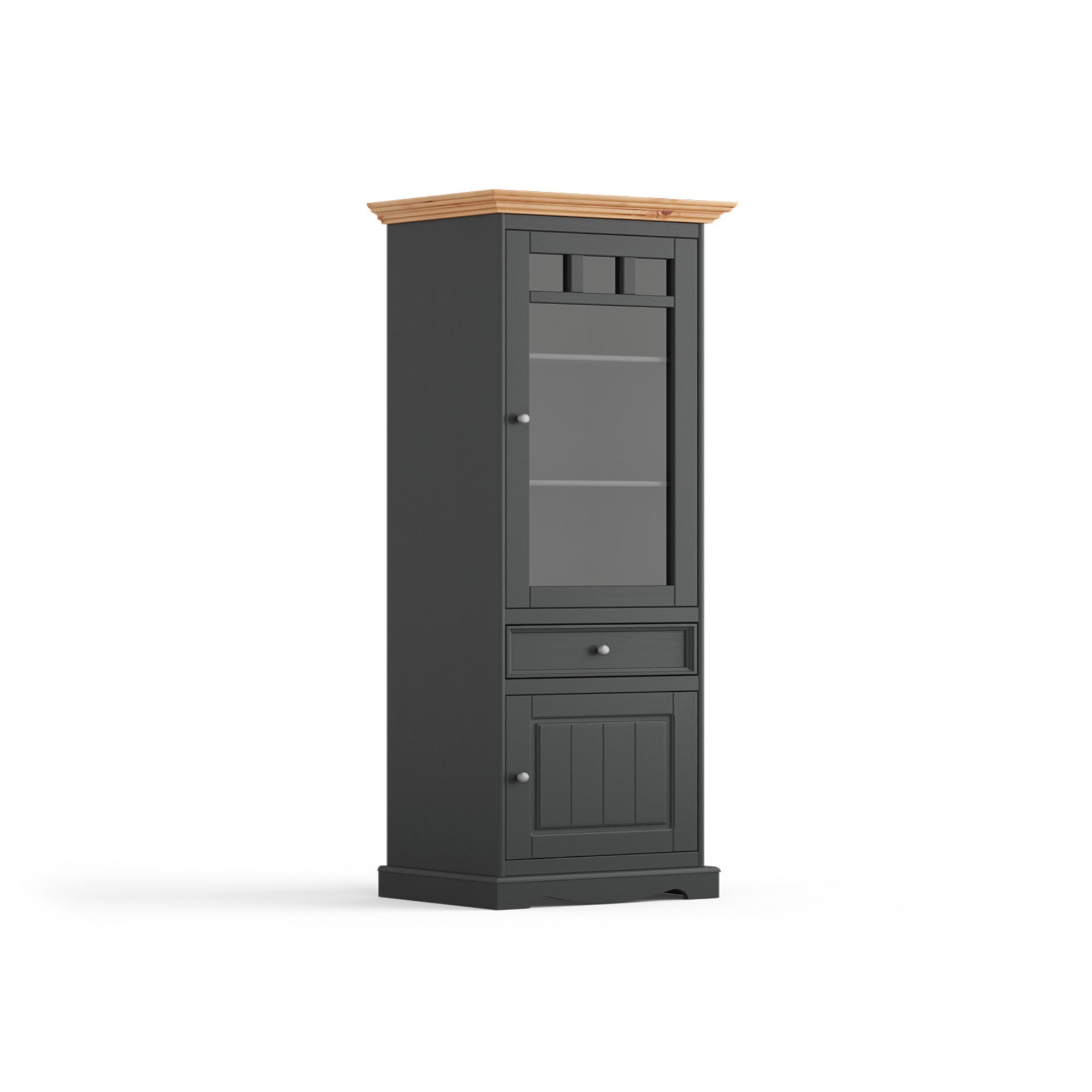 Vitrina Belluno 44,2x190 cm, Material: Masivna borovina