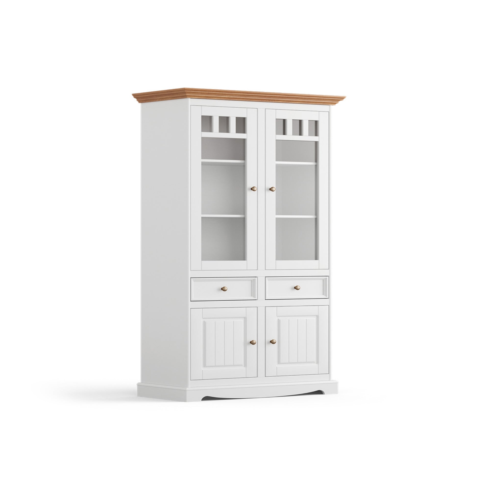 Vitrina Belluno 44x190 cm, material: masivna borovina