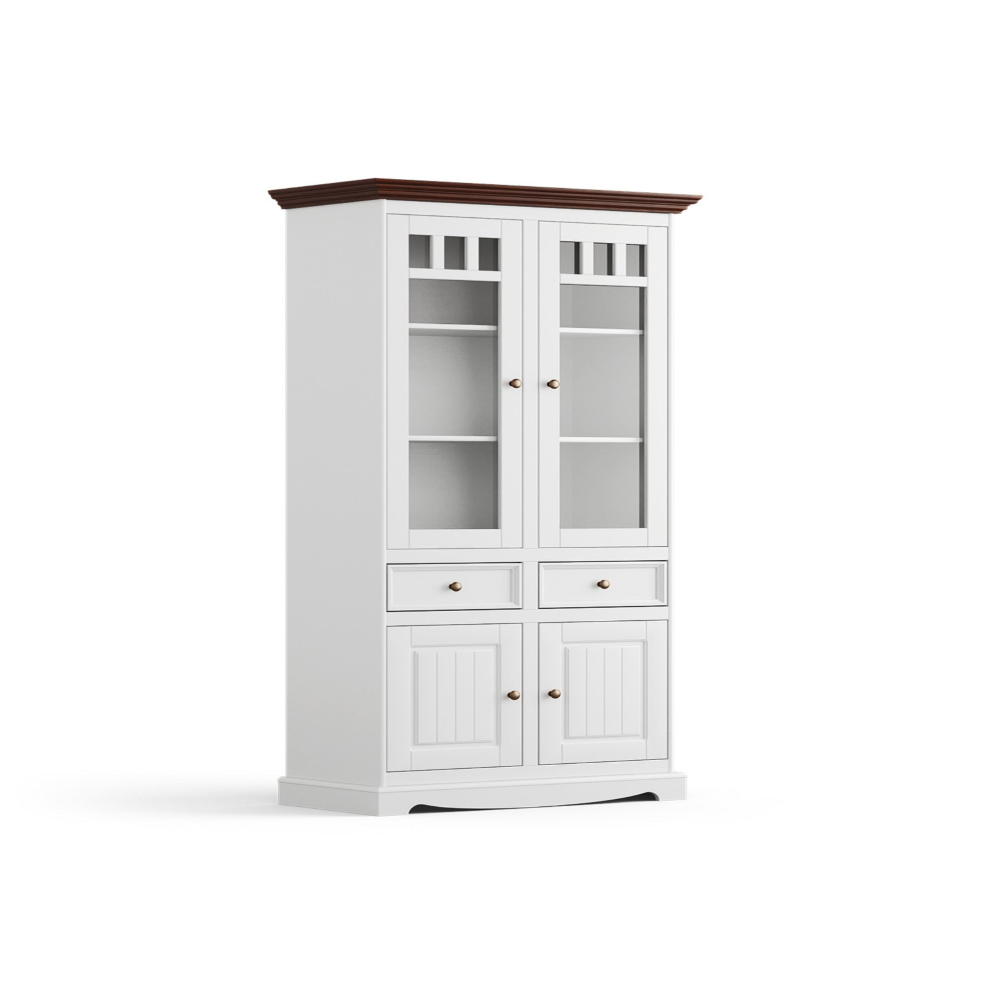 Vitrina Belluno 44x190 cm, material: masivna borovina