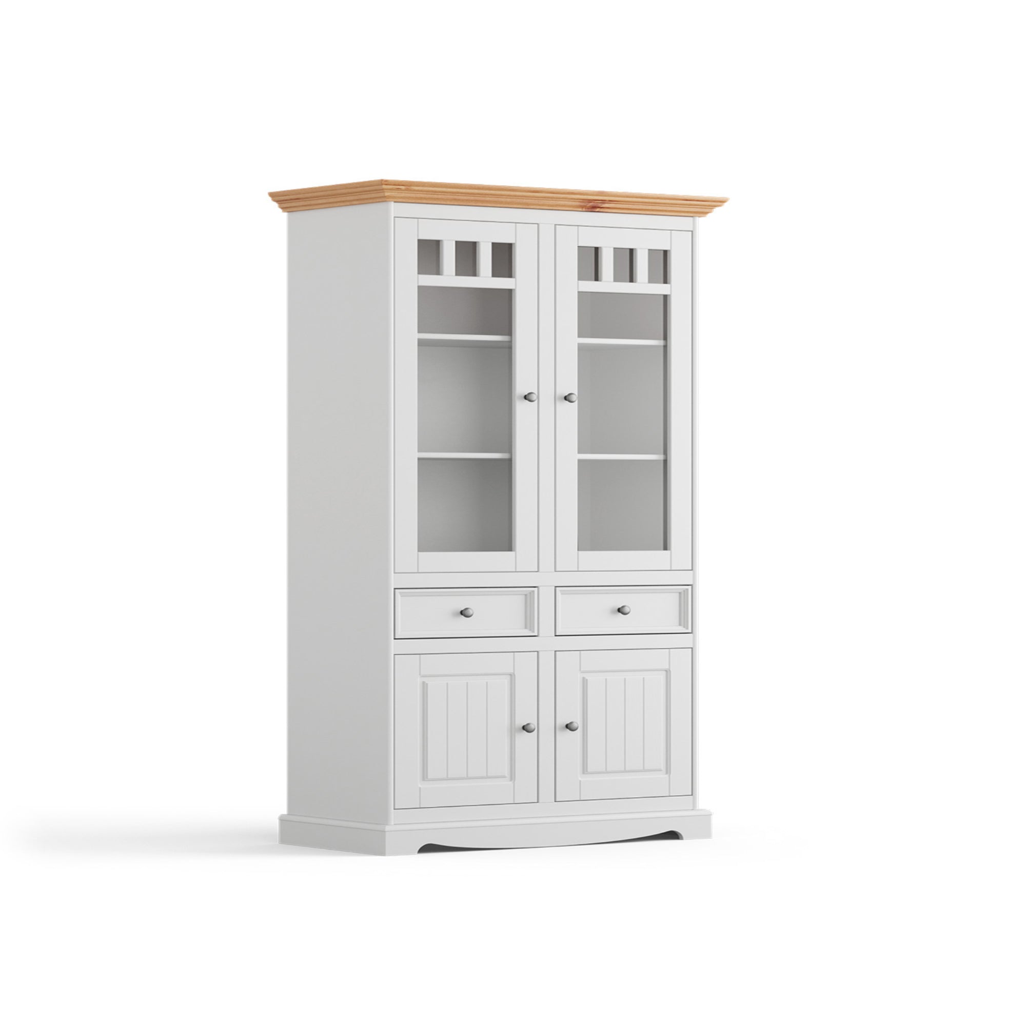 Vitrina Belluno 44x190 cm, material: masivna borovina