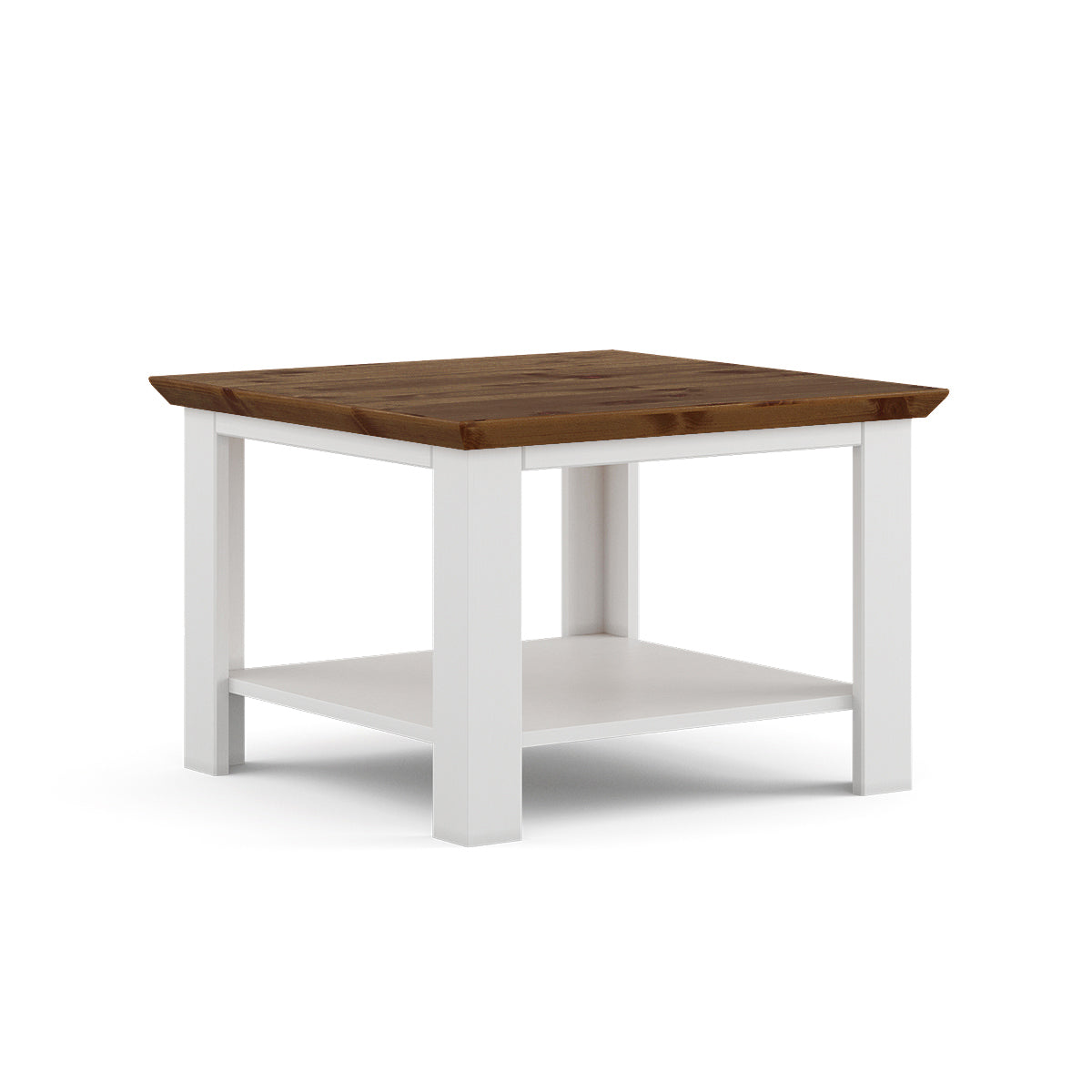 Klubska mizica Marone 70x70 cm, material: masivna borovina
