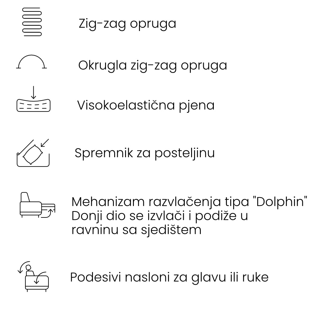 Kotna sedežna garnitura Moon, 267x194cm, Material: Izbira materialov