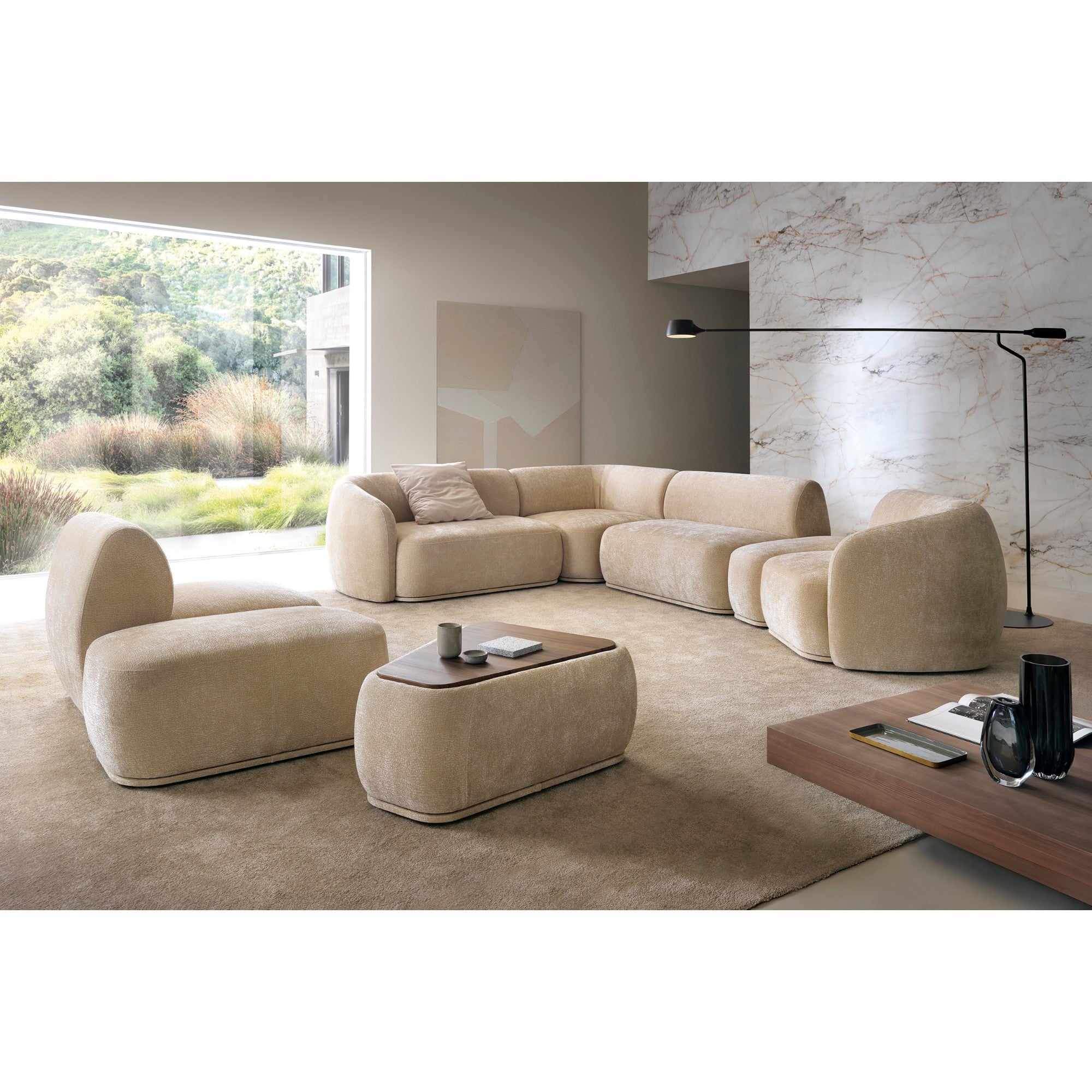 Sofa Nobo 357x97 cm, Material: Možnost izbire