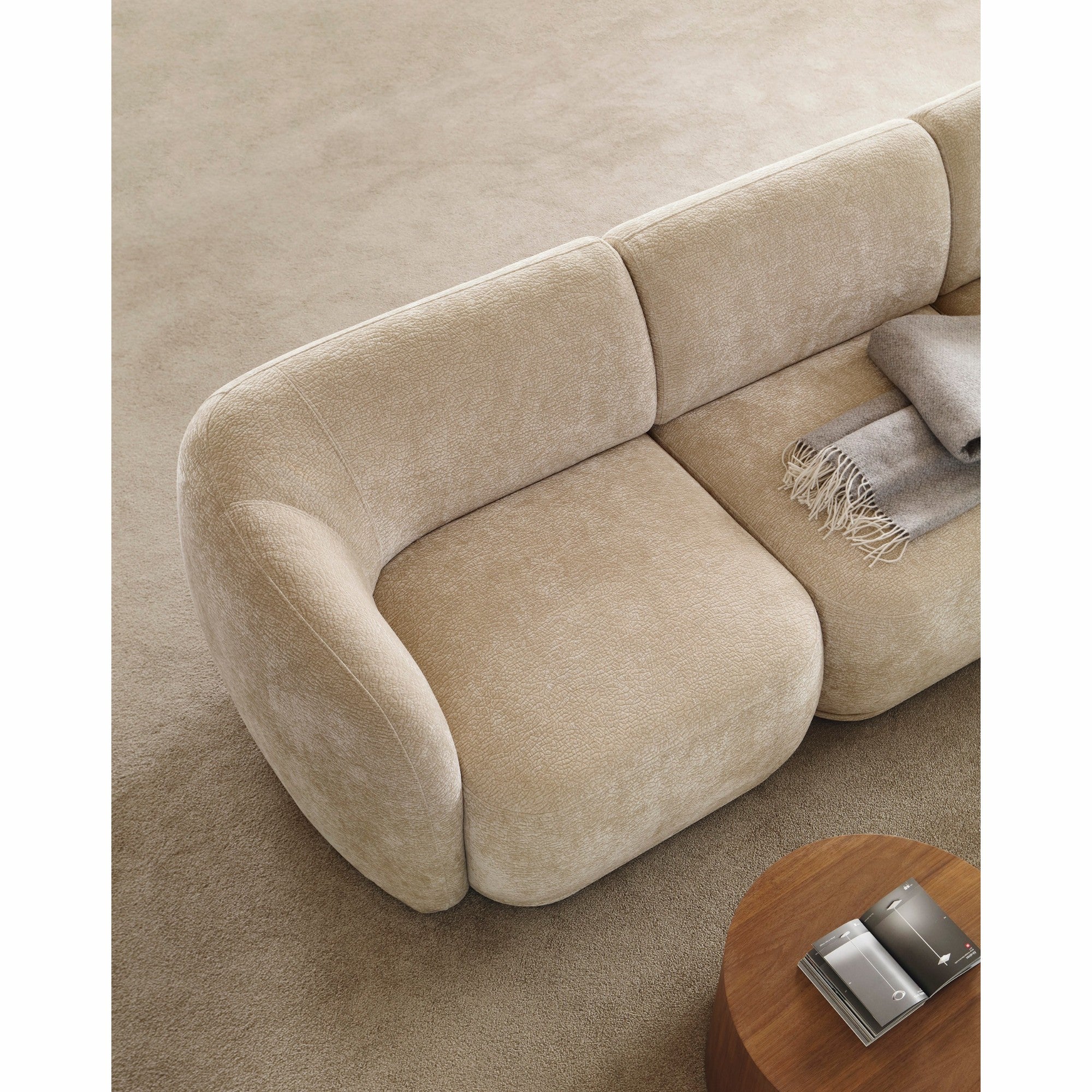Modularna sedežna garnitura Nobo 308x147 cm, material: možnost izbire