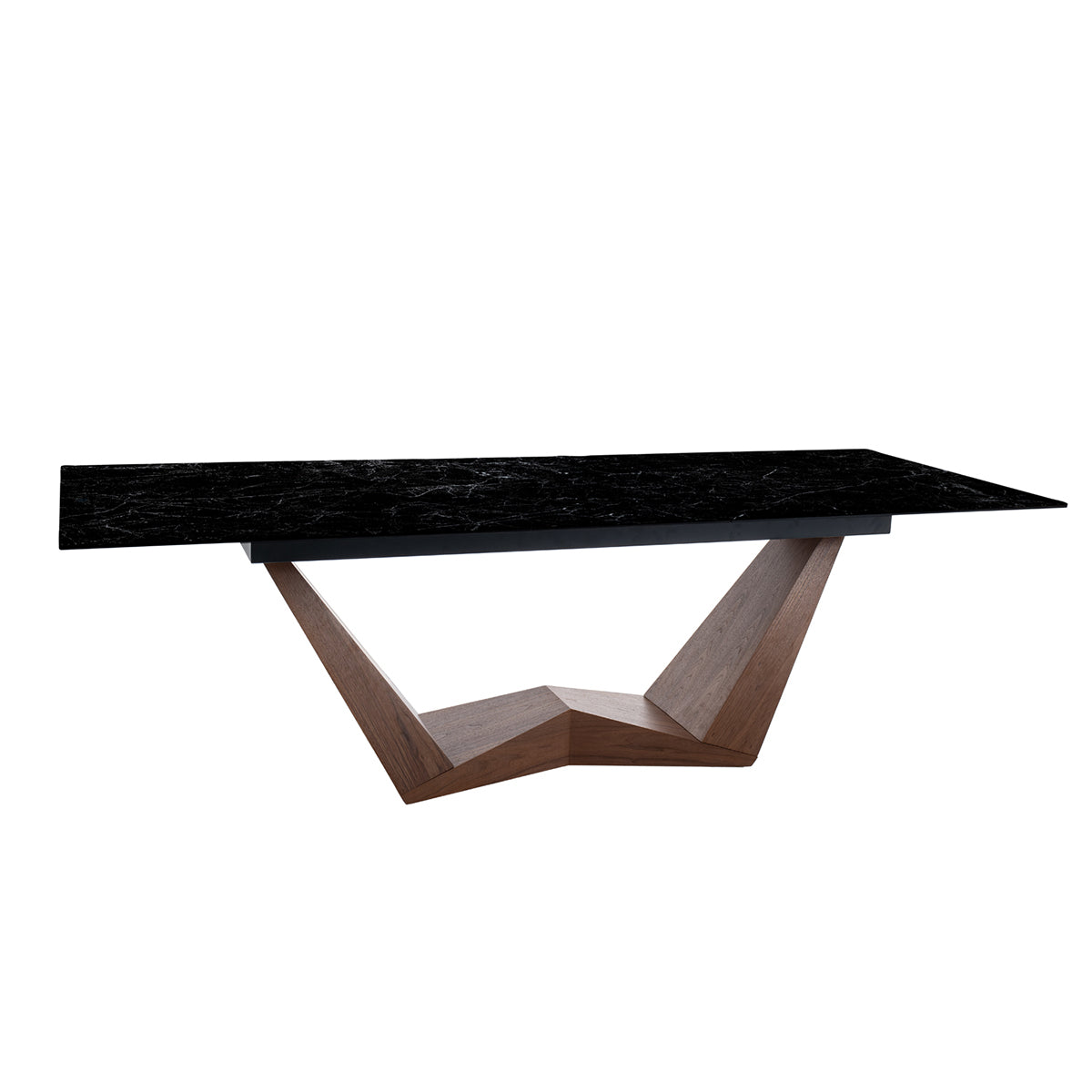 Jedilna miza Bonucci 200/250x98cm, Material: Kaljeno steklo, Keramika