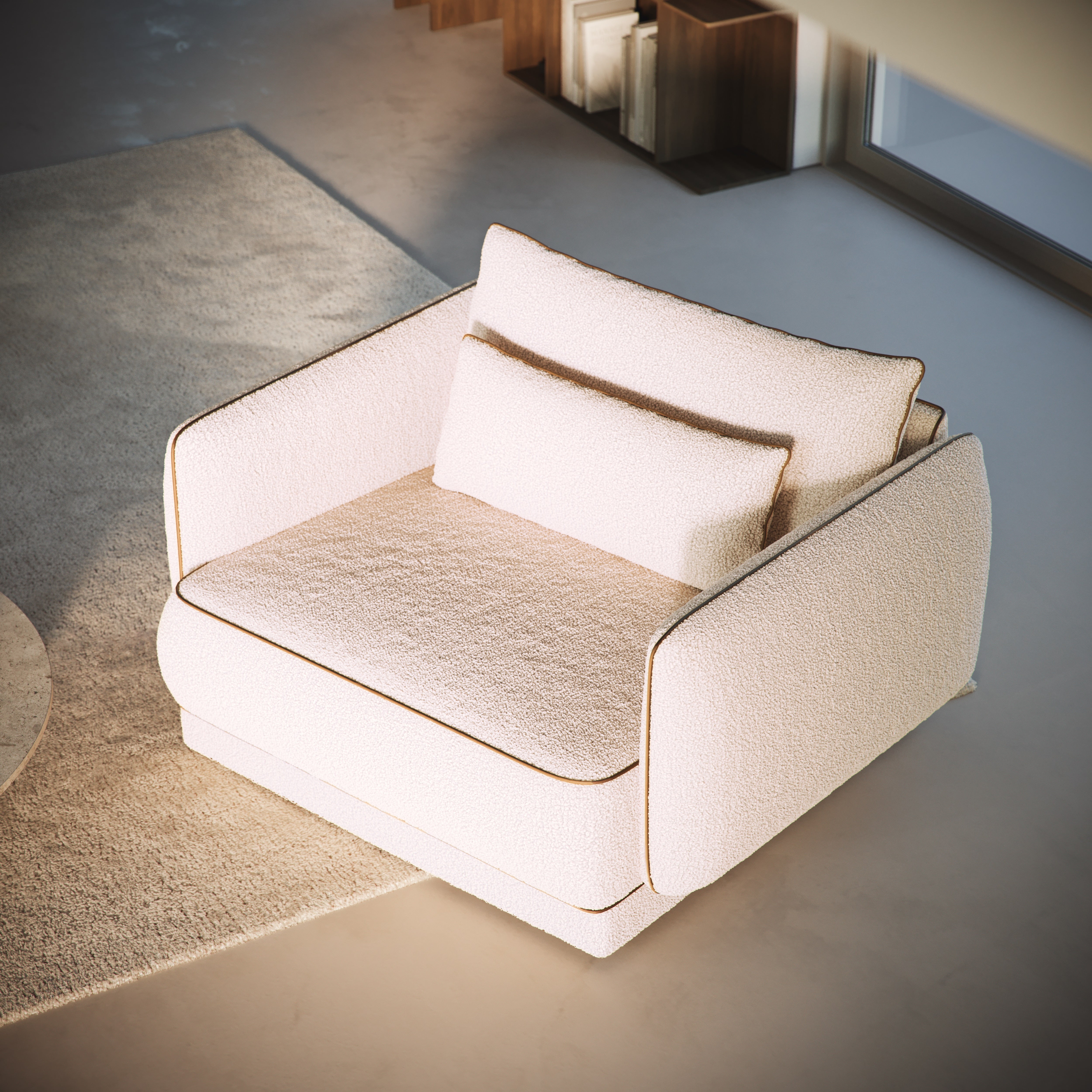 Fotelja Yves 140x100 cm, Material: Možnost izbire