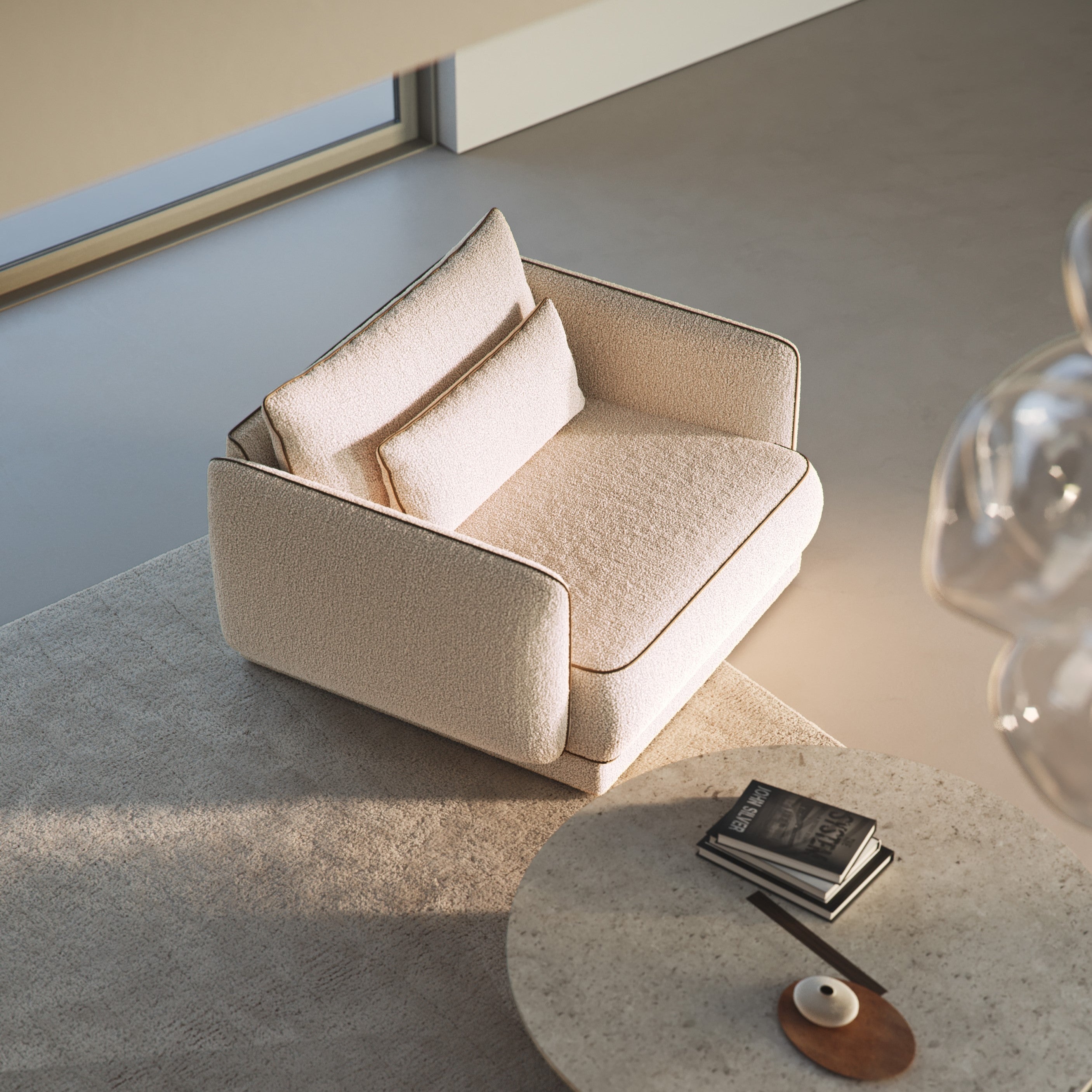 Fotelja Yves 140x100 cm, Material: Možnost izbire