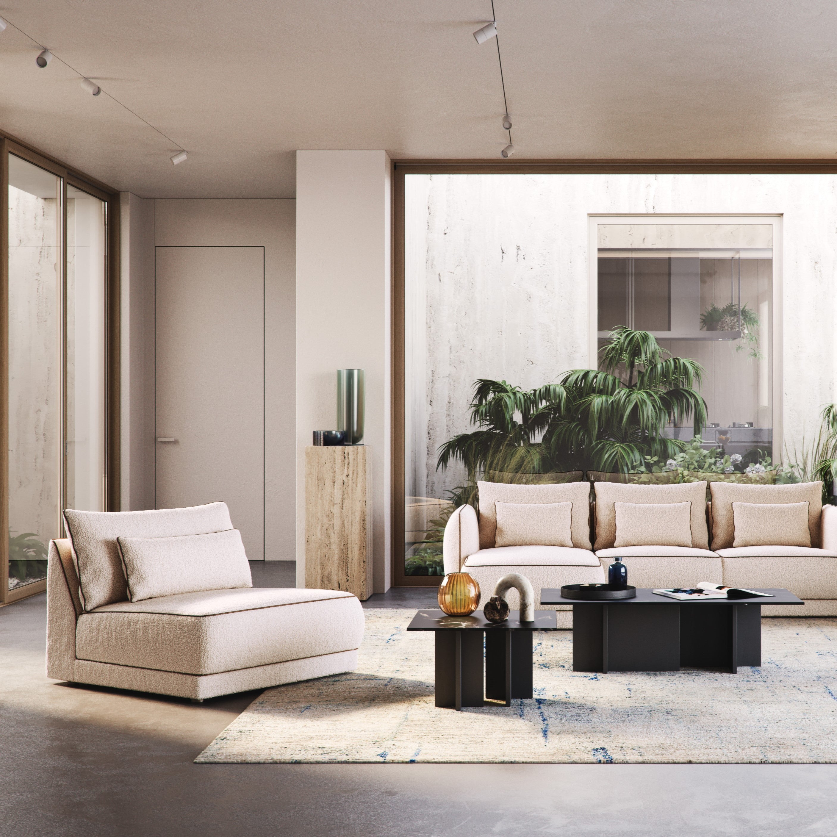 Fotelja Yves 100x100 cm, Material: Možnost izbire