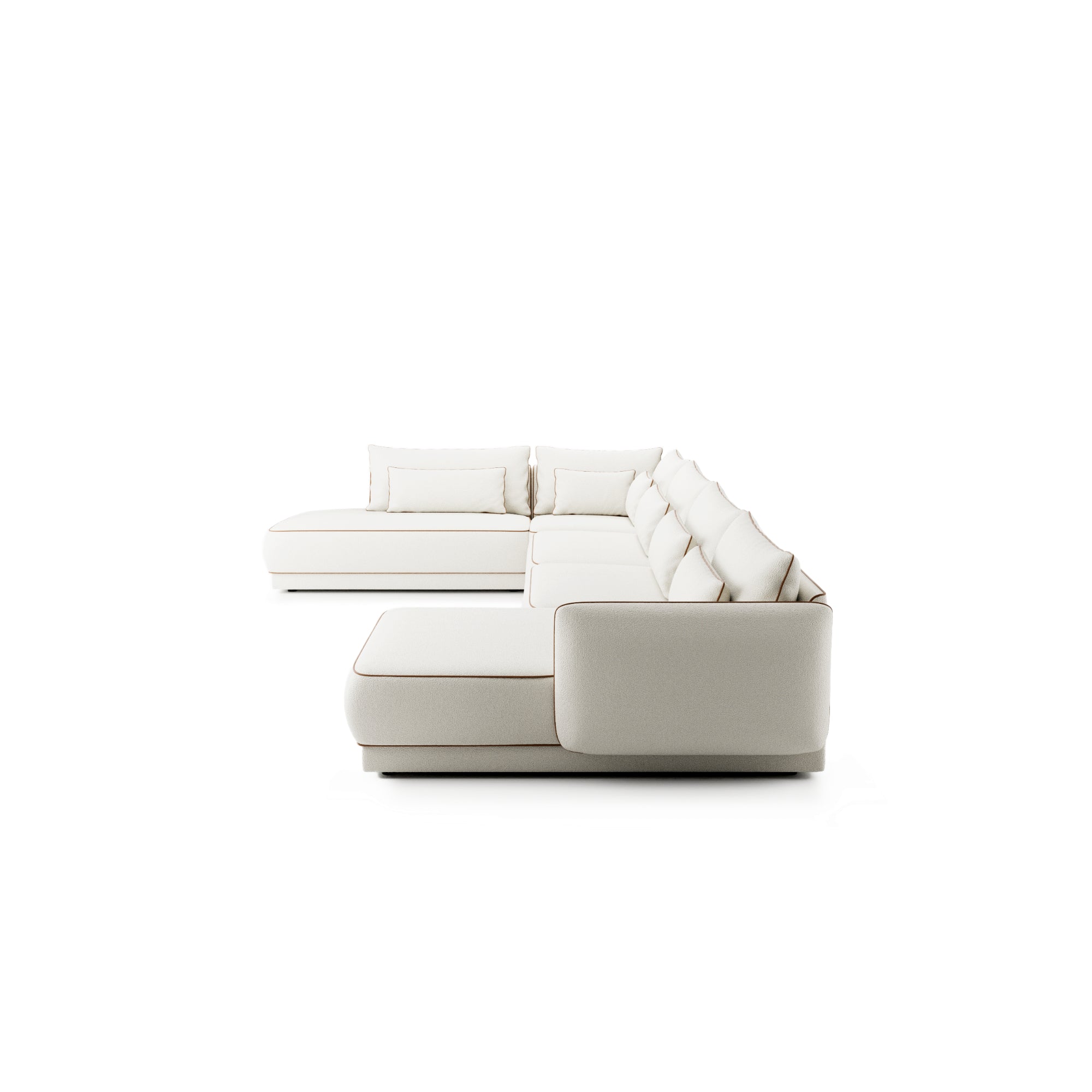 Kotna garnitura Yves 431x253 cm, Material: Možnost izbire