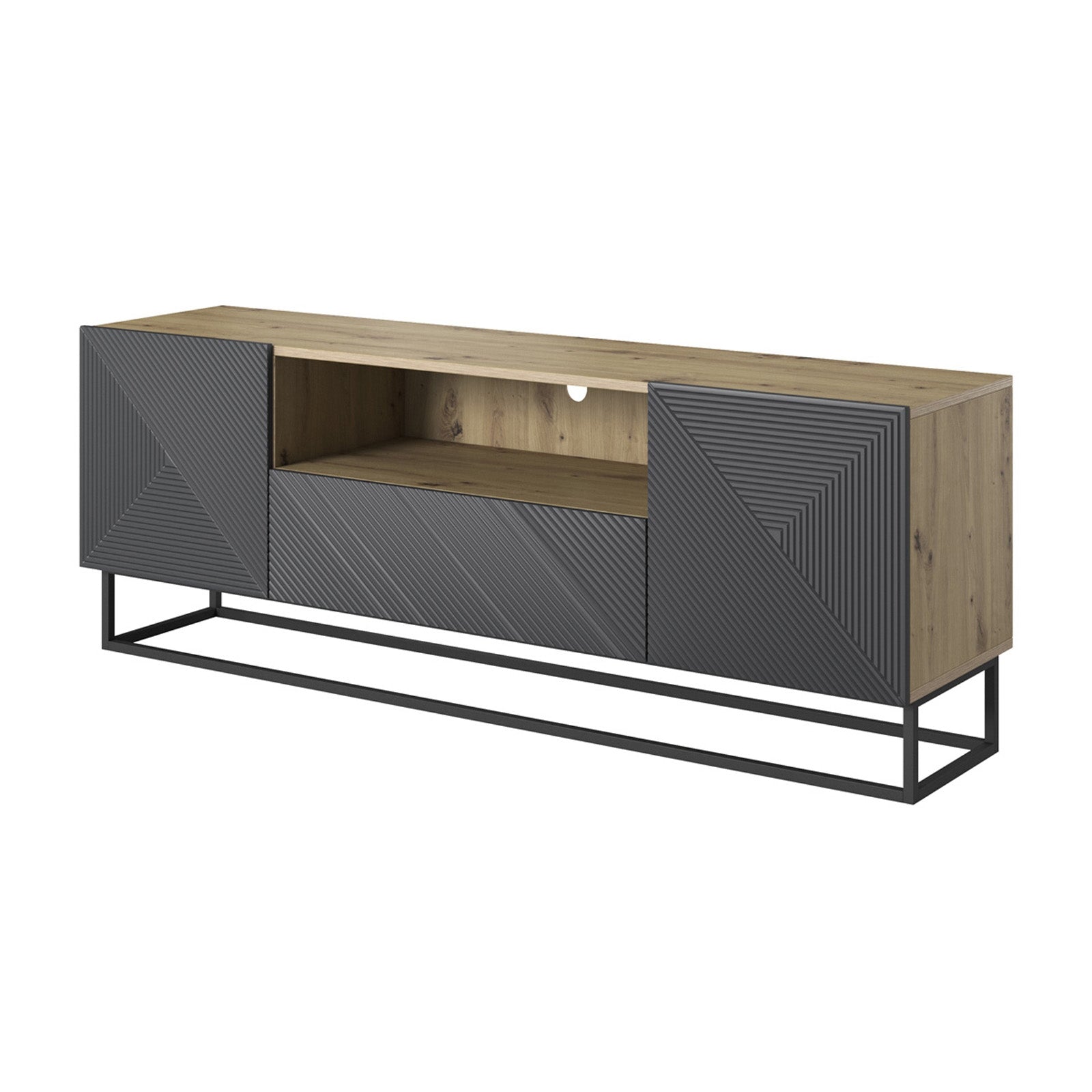 Predalnik Asha 167 cm, Material: hrast