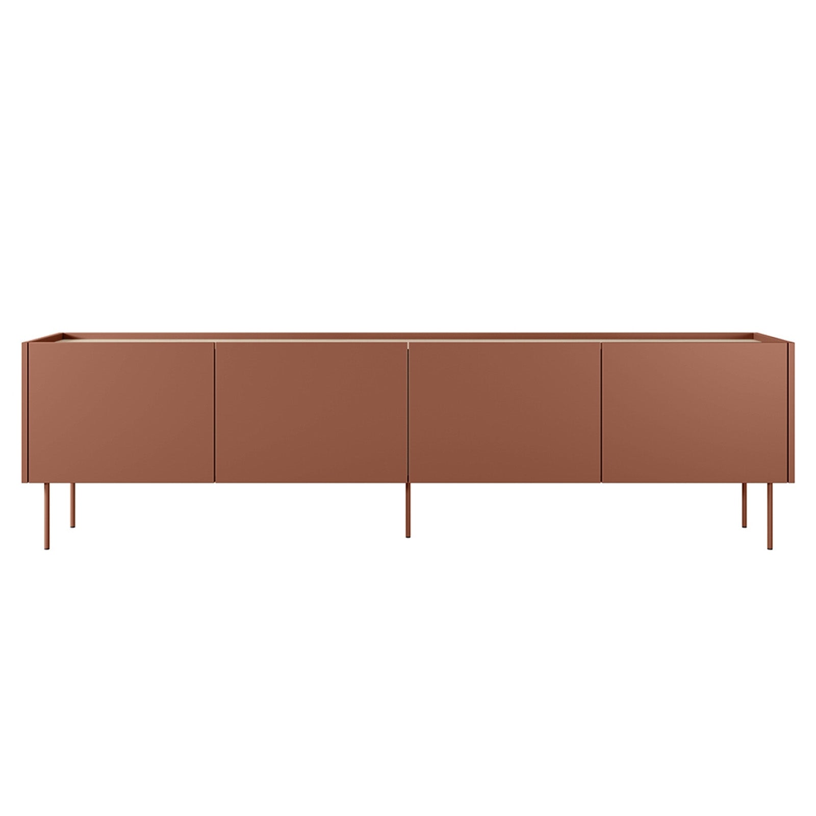 Dizajnerska komoda 220 cm, 4 vrata in 1 predal, Material: MDF 