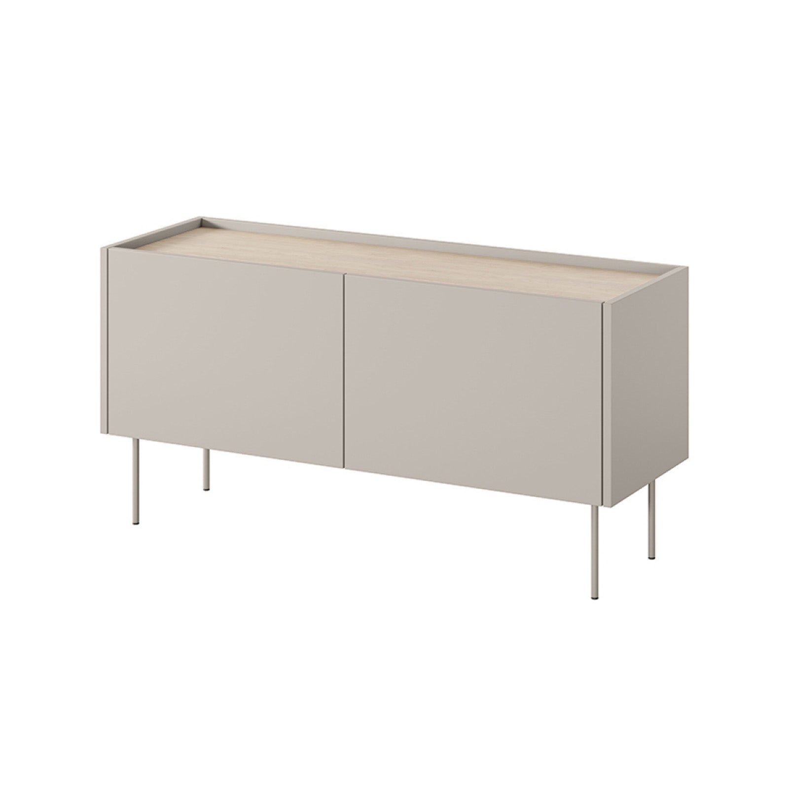 Dizajnerska komoda 120 cm, 2 vrata in 1 predal, Material: MDF