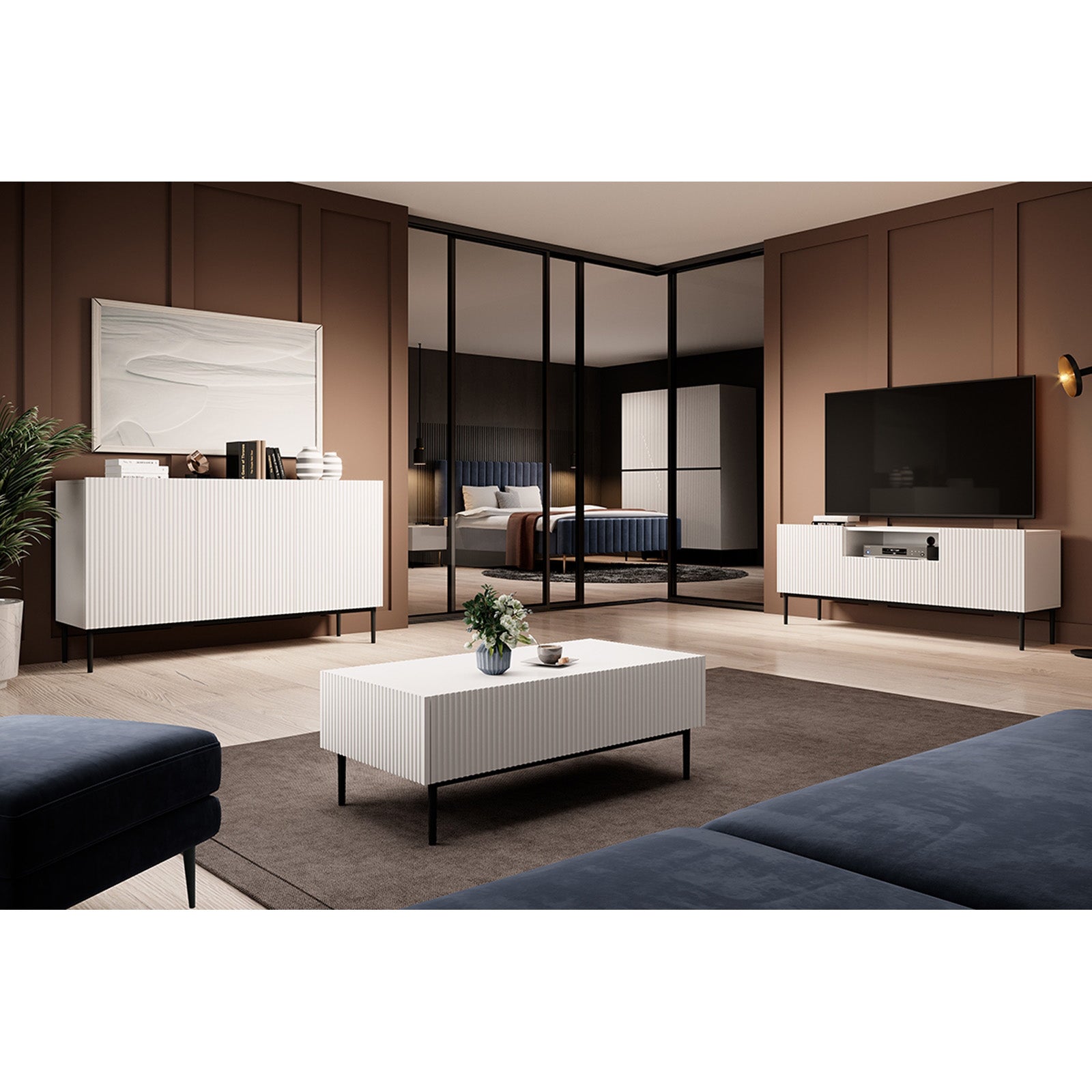 Komoda Nicole 150 cm, Material: MDF