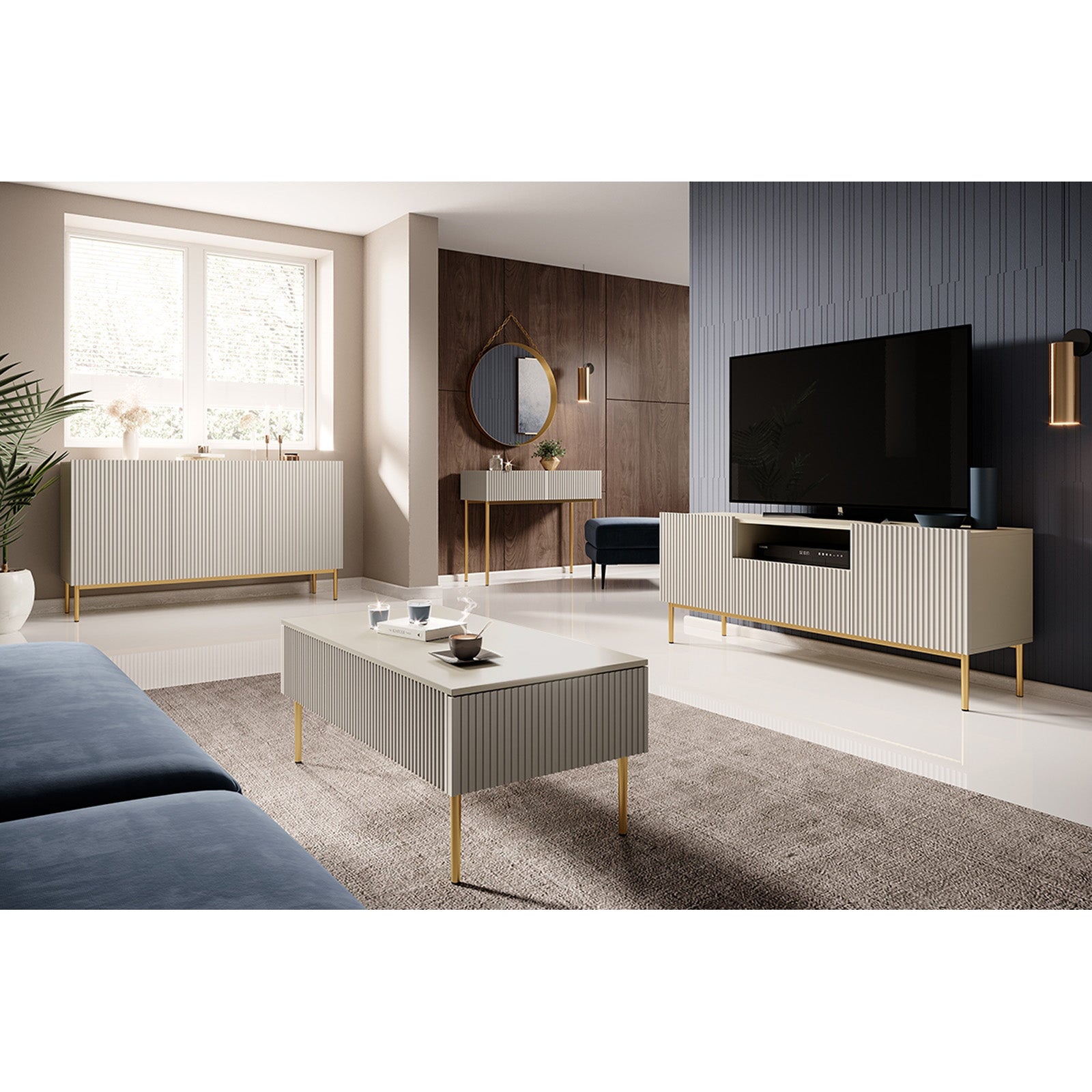 Komoda Nicole 150 cm, Material: MDF