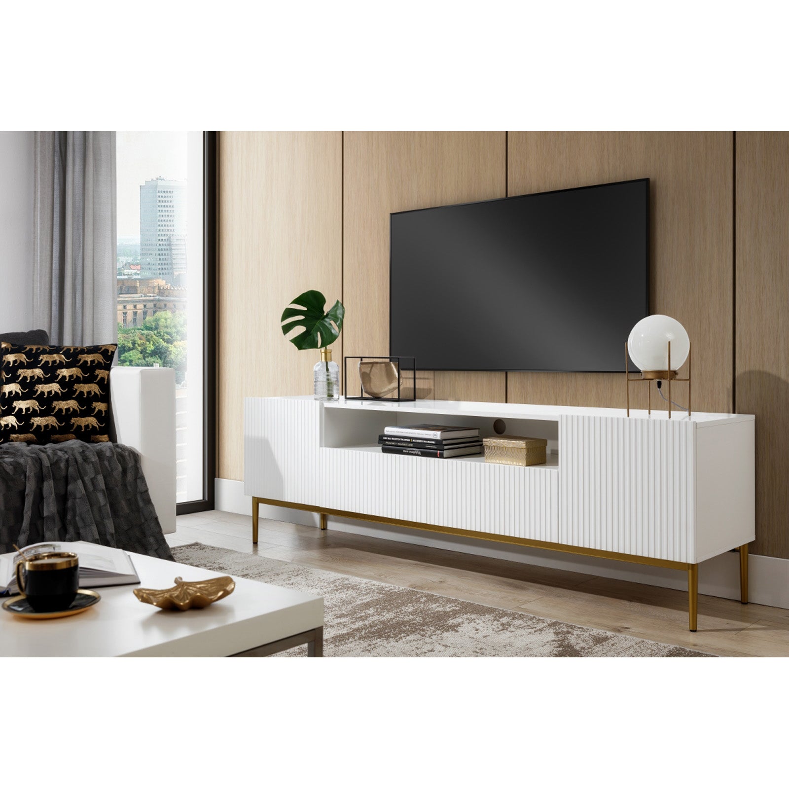 Komoda Nicole 200 cm, Material: MDF