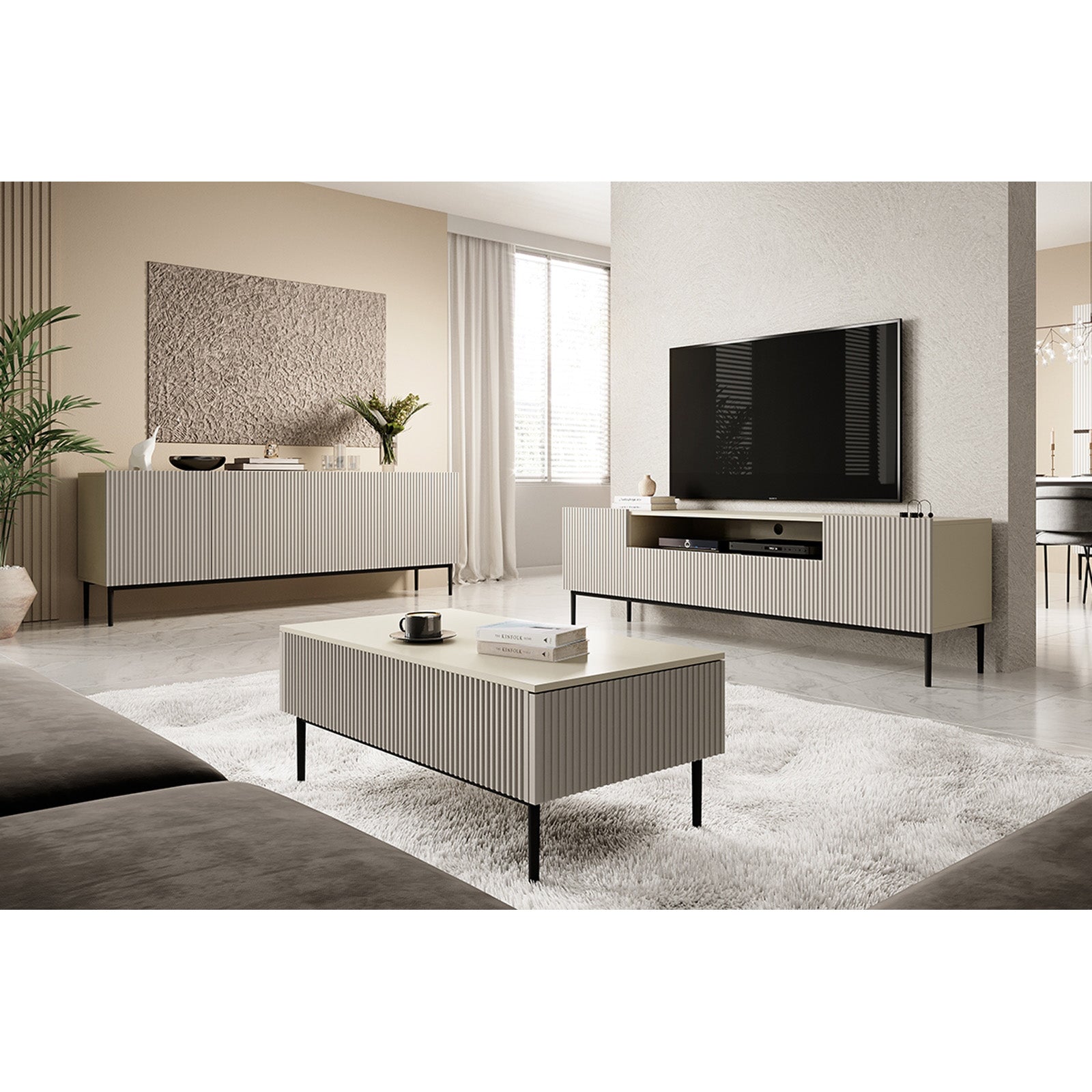 Komoda Nicole 200 cm, Material: MDF