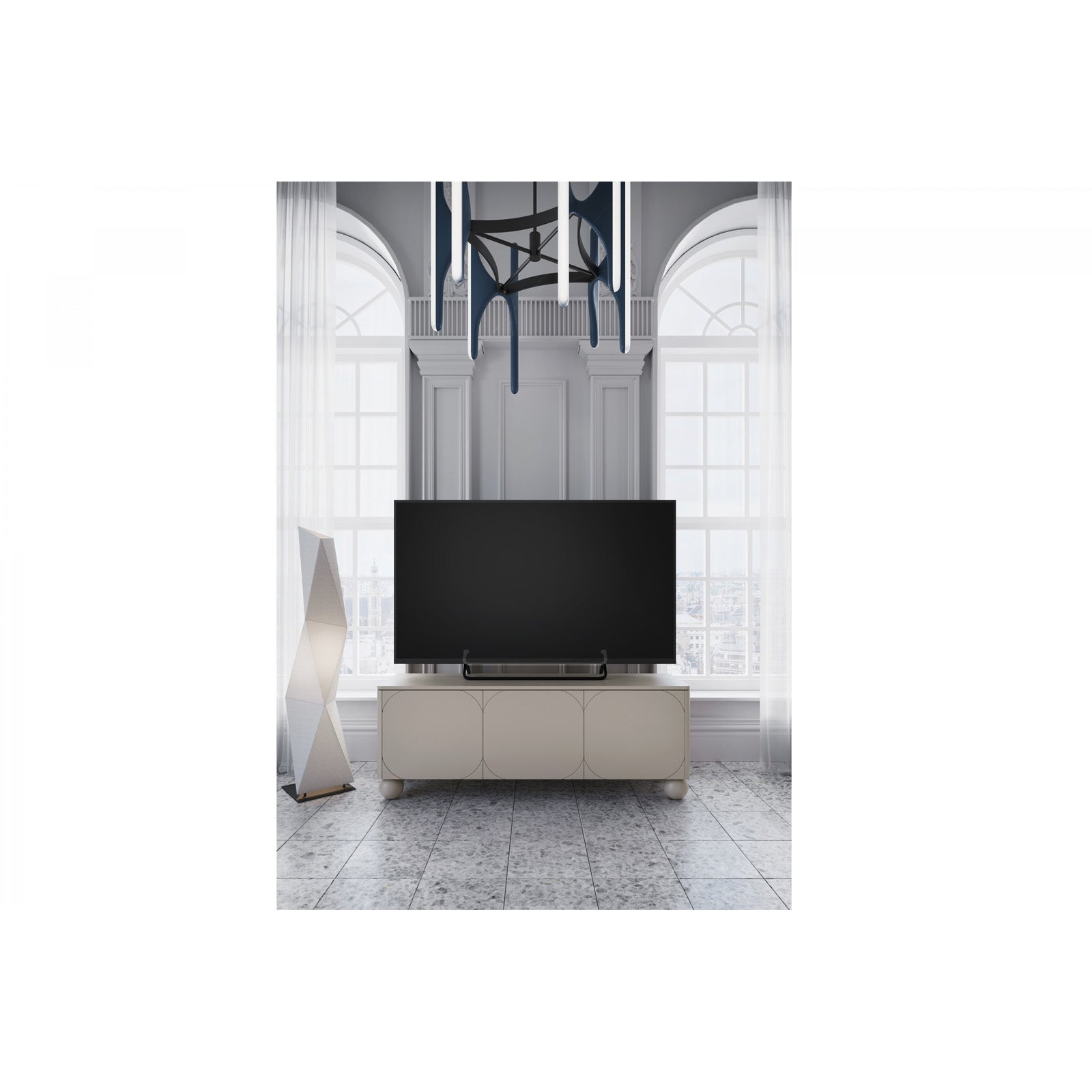 Sonatia komoda 150 cm, 3 vrata, Material: MDF