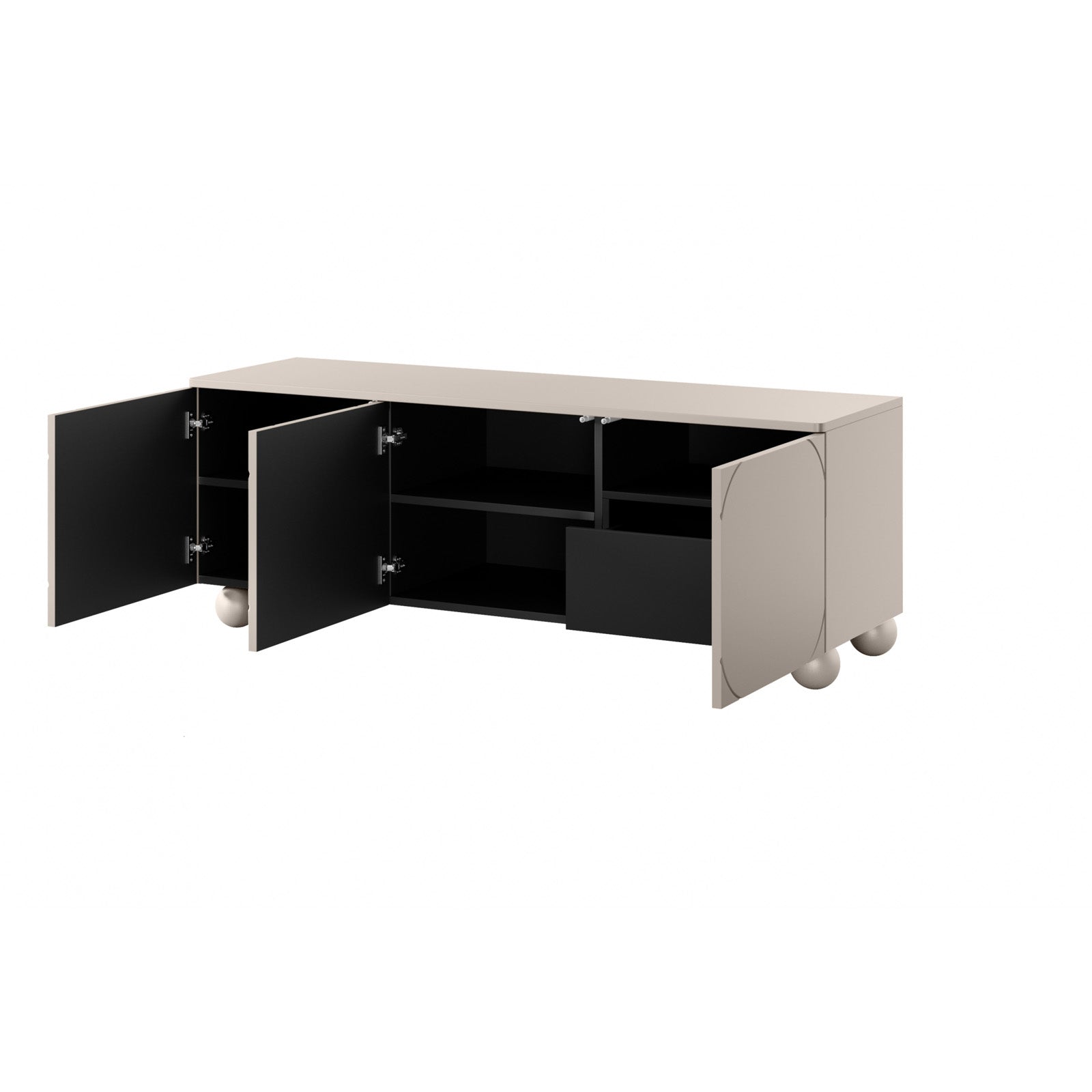 Sonatia komoda 150 cm, 3 vrata in 1 predal, Material: MDF