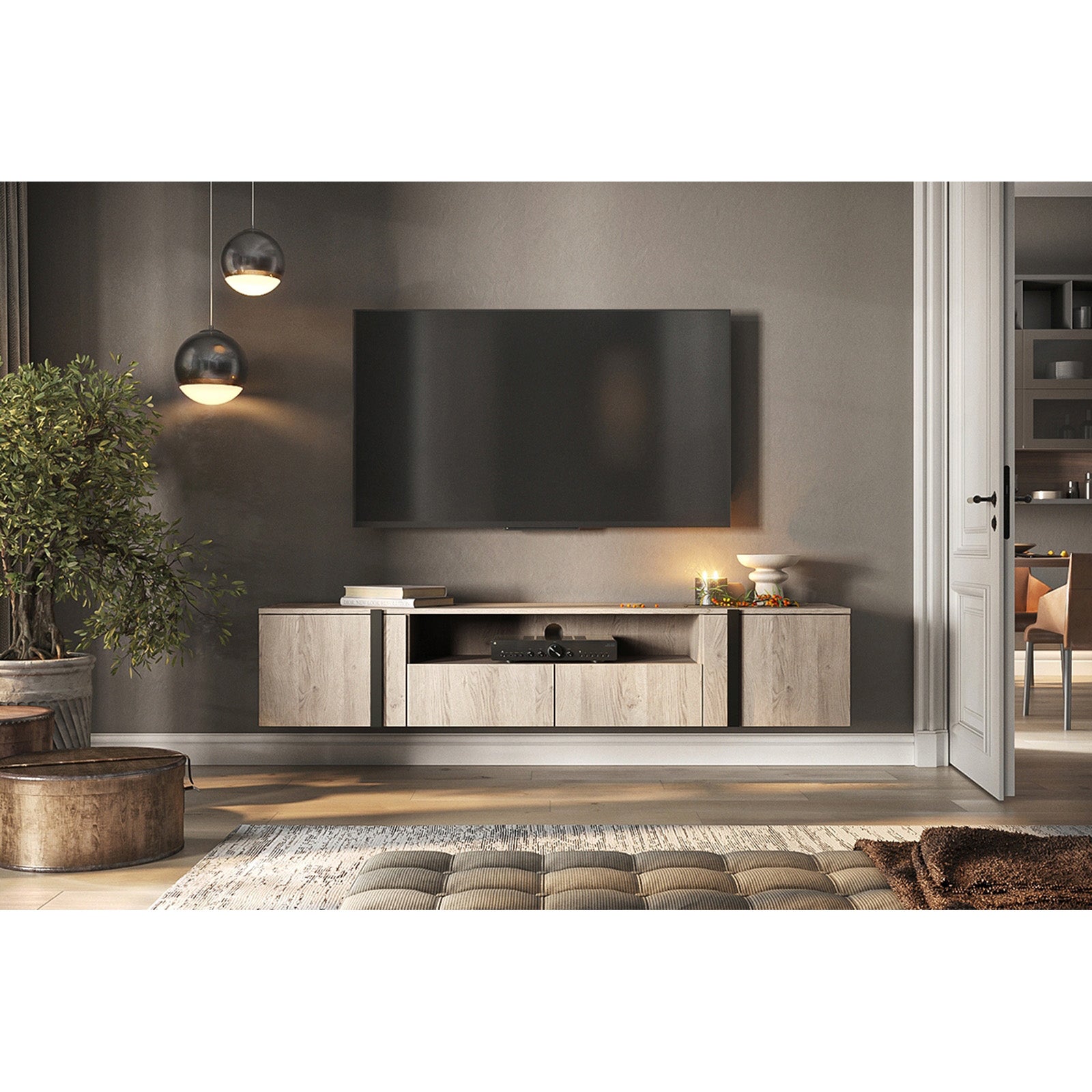 Predalnik Verica 200 cm, Material: Laminirana plošča