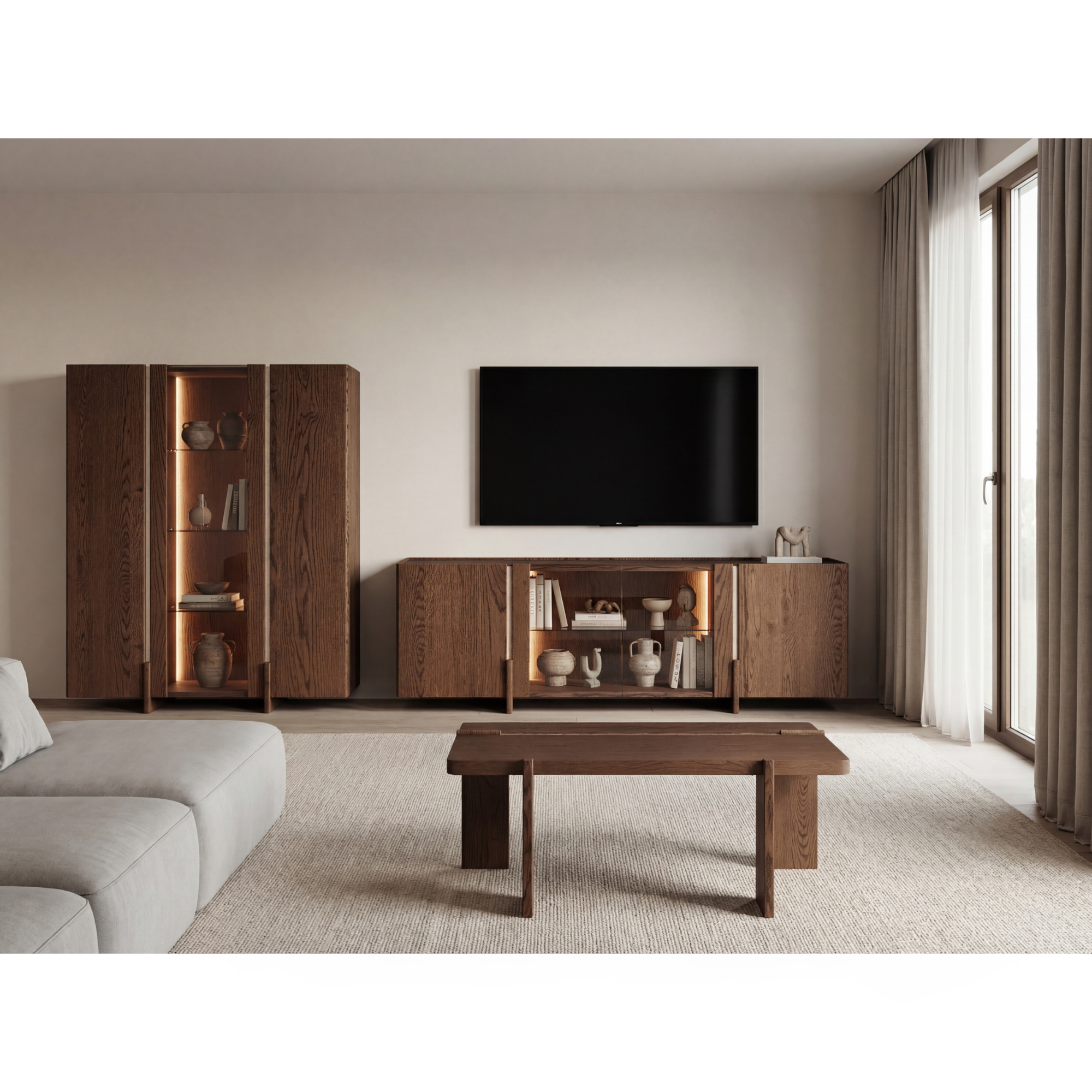 TV komoda Tivoli 180x46 cm, material: možnost izbire