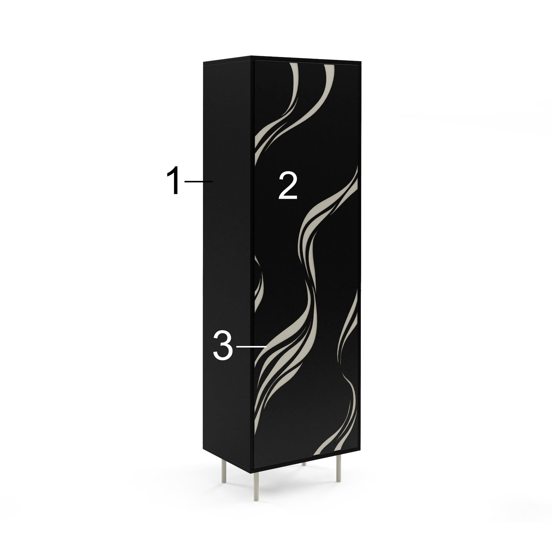 Vitrina Vintro 200x60cm, Material: Laminirana plošča